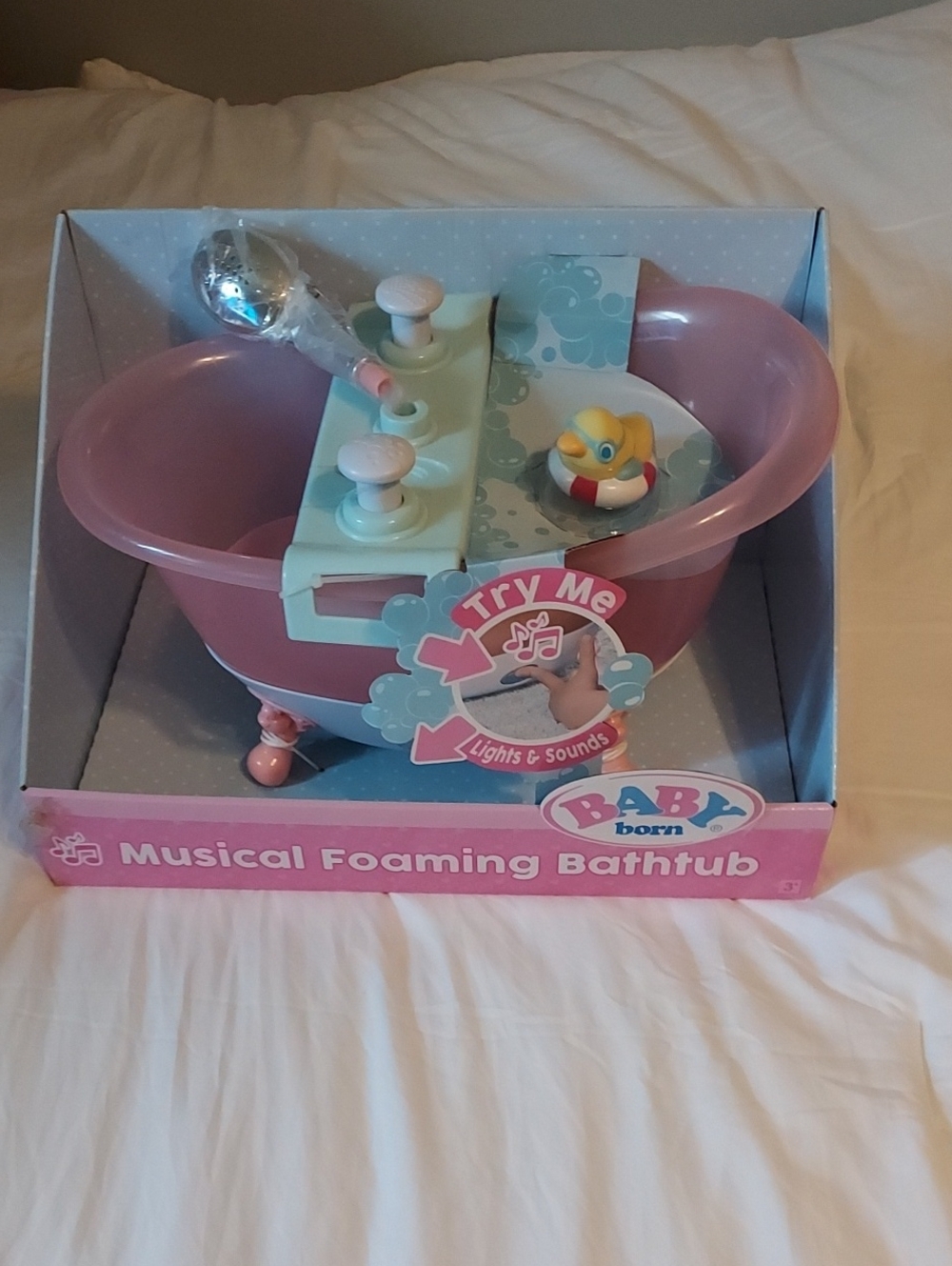Baby Born Musical Foaming Bathtub - Pink